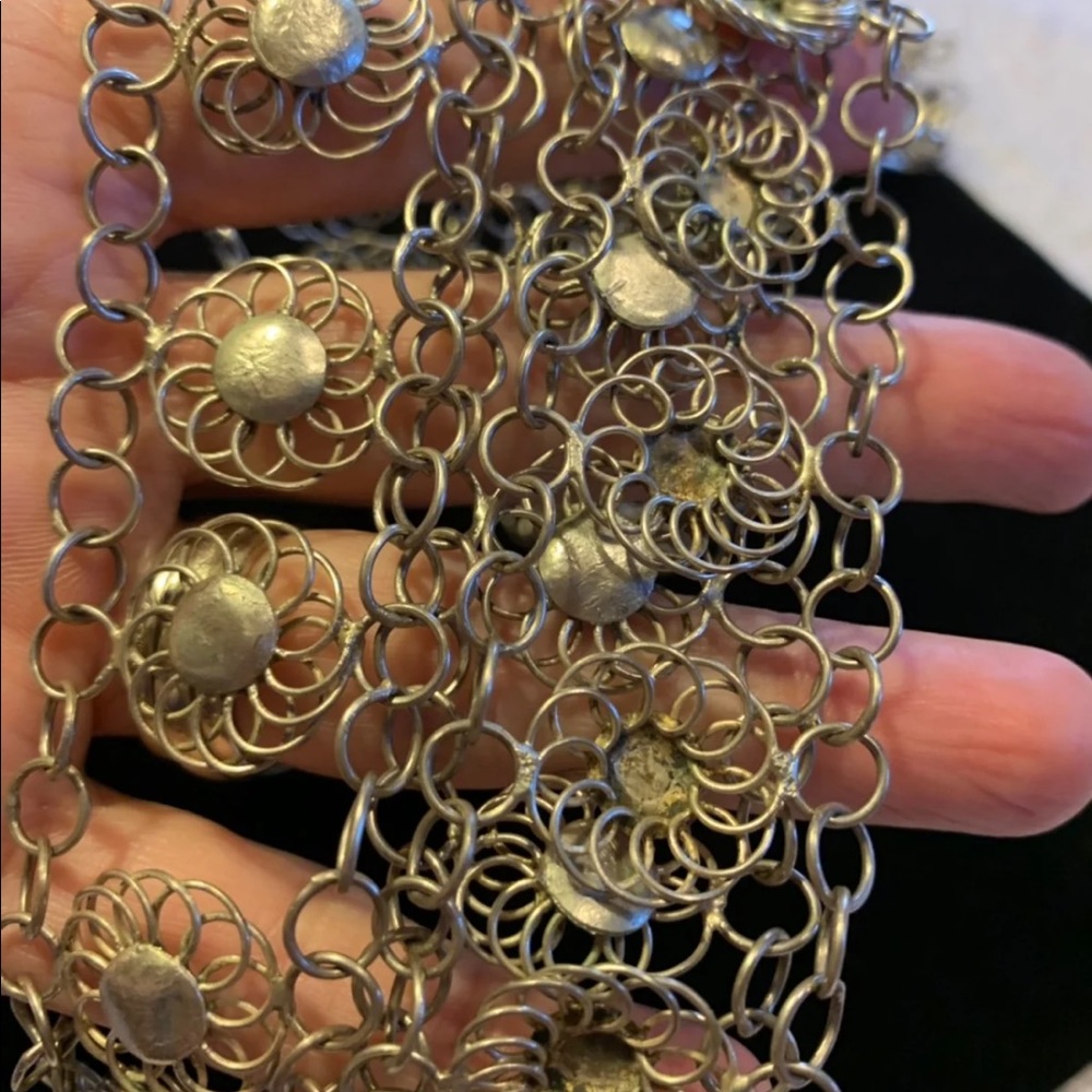 Boho style ( hippie) native -silver Belt